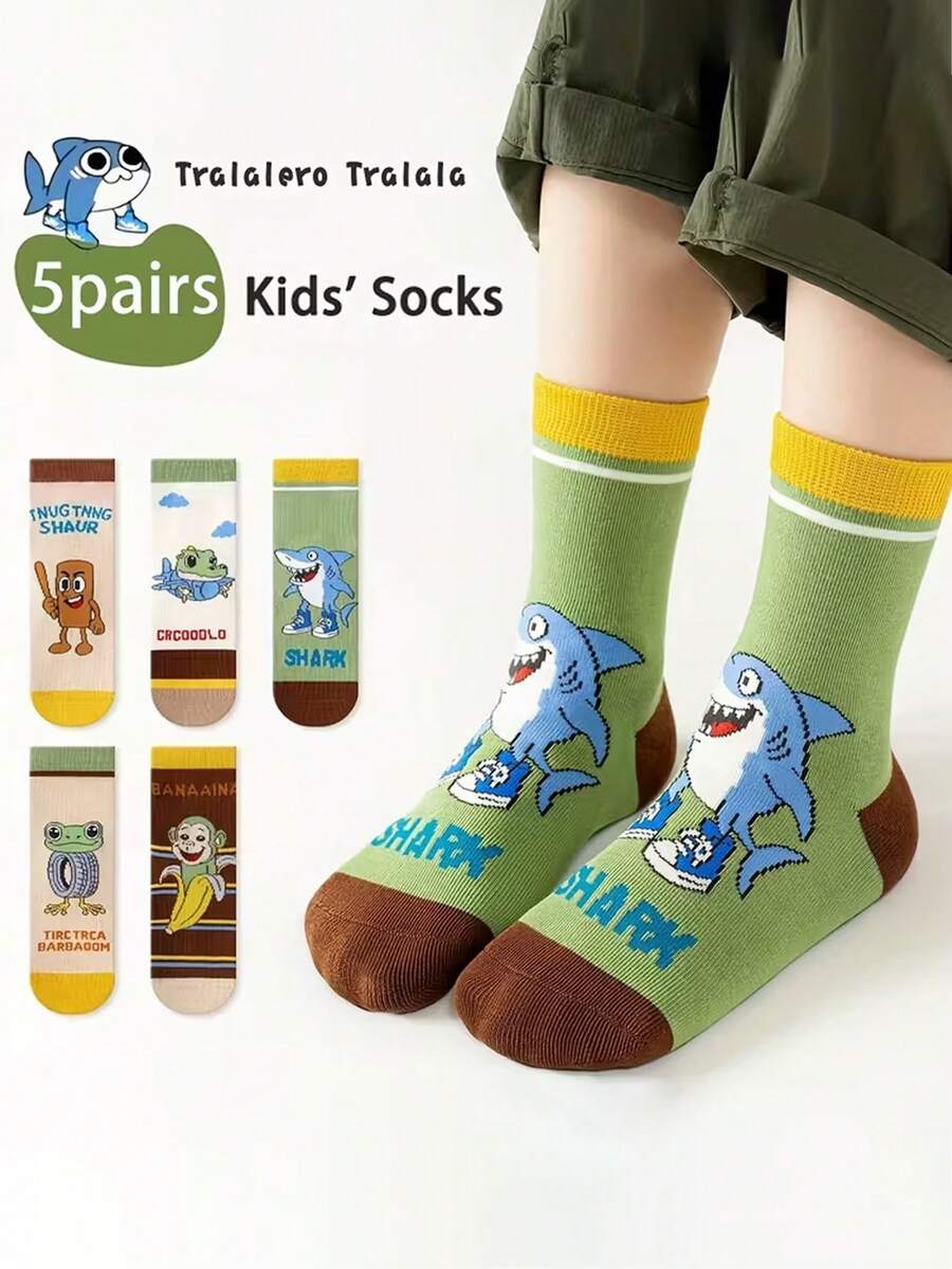 5 đôi tất trẻ em mềm mại, thoáng khí, thấm hút mồ hôi, phù hợp cho cả bé trai và bé gái. Thiết kế đáng yêu, thoải mái khi mặc, lựa chọn lý tưởng cho mùa xuân và mùa thu. Tất trẻ em họa tiết phong cảnh núi biển, thích hợp làm quà tặng mùa tựu trường và quà năm mới.