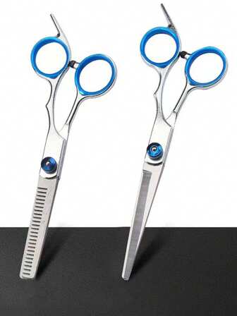 专业理发剪刀 - 刘海修剪剪刀、头发打薄剪刀、高品质美发工具套装，适用于美发沙龙、理发店、宠物美容、美容专业人士及旅行必备