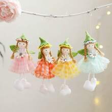 1pc Spring Easter Girl Pendant, Decorative Gauze Puffy Skirt Valentine's Day Flower Fairy Angel Pendant Gift, Very Suitable For Spring Parties, Birthday Parties, Weddings And Home Decoration, Fairy Party Decoration - Multicolor - View 8