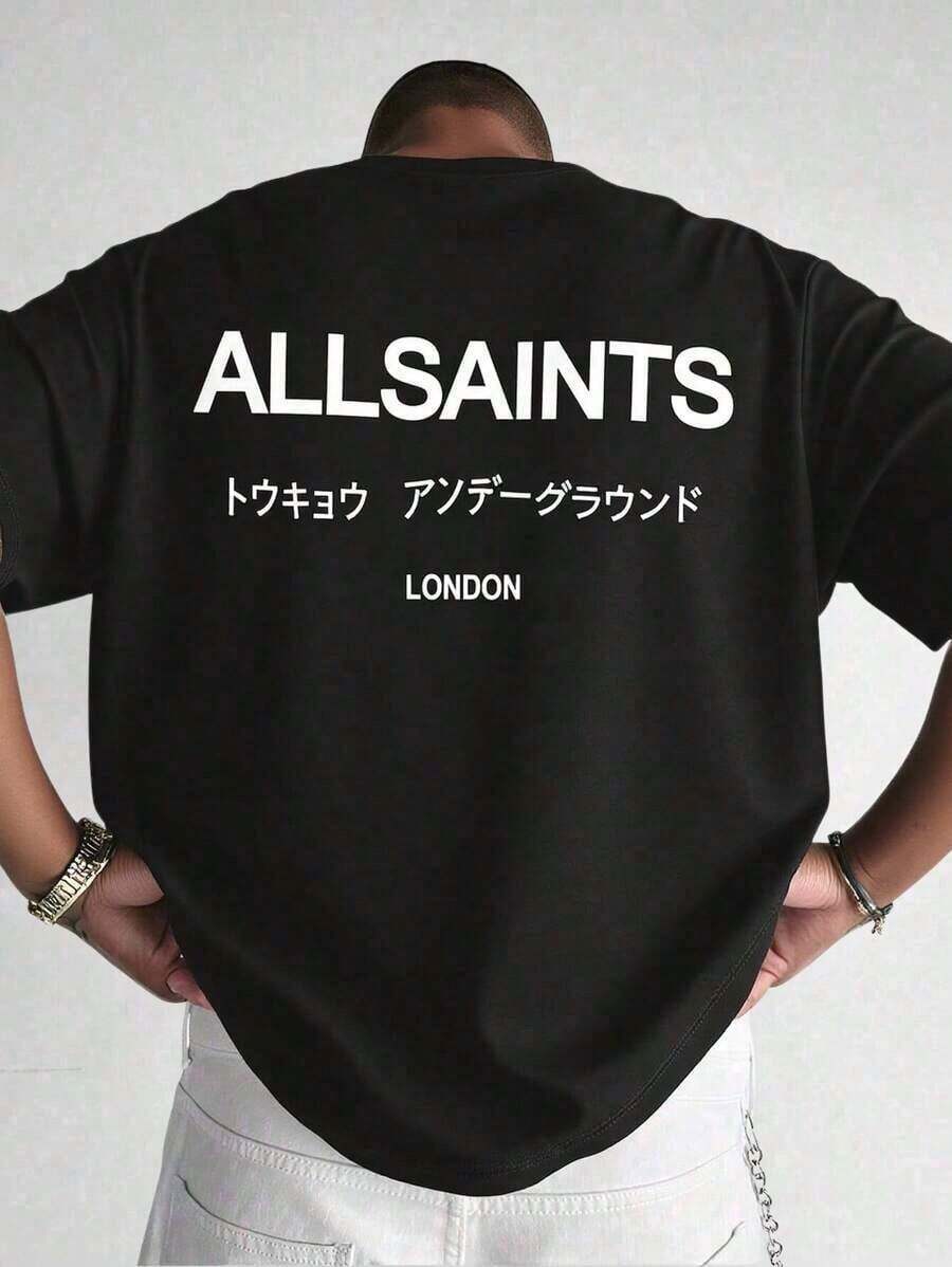 All Normal LL Unisex Oversize T-Shirt - 黑色 - 查看 1
