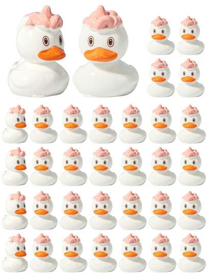 5/10 miniaturas de patos de resina, lindos patinhos unicórnios em miniatura para decoração de jardins de fadas, Dia dos Namorados, presentes de Ano Novo, mesa de escritório, caixas sensoriais, expositores de colecionadores, decoração de vasos de plantas, artesanato de micropaisagens, acessórios para interiores de carros, lembrancinhas de aniversário.
