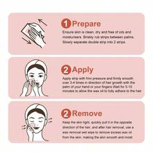 Watermelon Nose Hair Wax Removal Paper, Hair Removal Wax Strips With Cleansing Wet Wipes, Suitable For Underarms, Lips, Legs, Eyebrows, Mustaches, Bikini Area Home Waxing