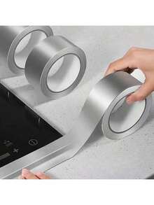 1 Roll Aluminum Foil Tape, Caulk Strip, Self-Adhesive Waterproof And Mildew-Resistant Tape For Bathtub, Bathroom Shower, Toilet, Kitchen, Basin Edges - Multicolor - View 4