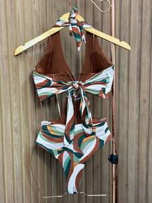 Premium Beach Cover-Up Swimsuit Bodysuit And Pareo Set Kit - Moonlight Of the Backlands - View 5