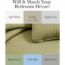 Full/Queen Quilt Bedding Set, Microfiber Quilts Queen Size, Coverlet, Stain & Pet Hair Resistant Bedding, Full Size Bedspread With 2 Pillow Shams, Bone, 2025 - 24 - 灰褐色 - 查看 4