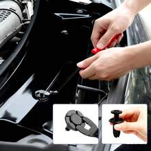 Fit For 6MM 7MM 8MM 9MM 10MM Hole Auto Clips Bumper Fasteners Black Plastic Automotive Screw Retainer Clip Car - Black - View 5