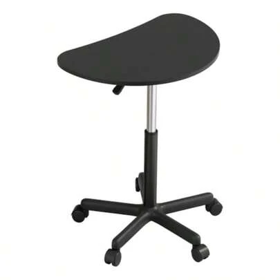 Laptop Table 6080cm Height Adjustable Stand Desk Desktop Computer Standing Study Desks Bed Side Tables Home Office Travel Studio Furniture Portable 360° Rotating Lockable Caster Wheels Black