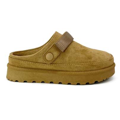 RevReaL Cozy Suede Clog Slippers With Adjustable Strap – Lightweight And Comfortable For Winter