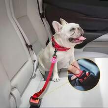 1 قطعة حزام أمان للكلاب في السيارة، حبل جر أمان للحيوانات الأليفة في السيارة، حزام أمان للكلاب في السيارة، إبزيم حزام أمان للكلاب في السيارة، هدية عيد الميلاد لحزام أمان الكلاب في السيارة