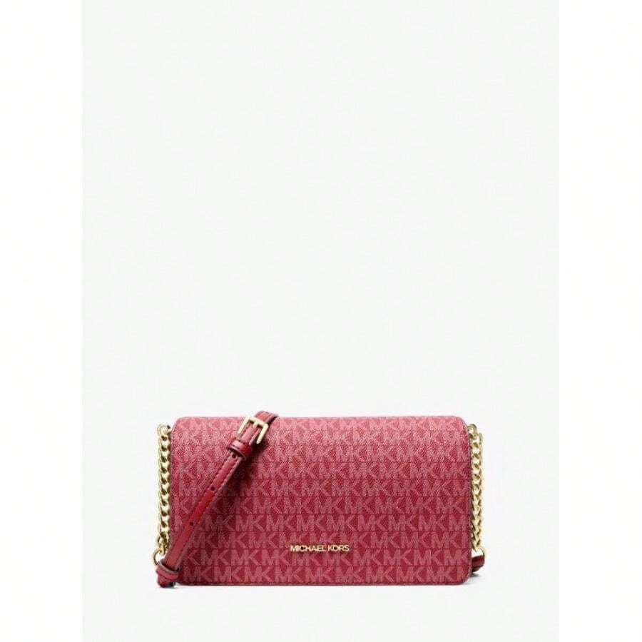 Michael Kors Jet Set Medium Signature Logo Crossbody Bag |  | Women Crossbody - anh đào - Xem 1