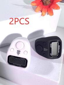 1pc Portable Finger Tally Counter With LED Light, Manual Ring Mini Counter With Hundred Reminder, Holiday Gift (Battery Not Included), Finger Tally Counter, Ring Electronic Button Timer, Student Business Finger Counter, Suitable For Knitting Counting, Multiple Colors Available - Multicolor - View 23
