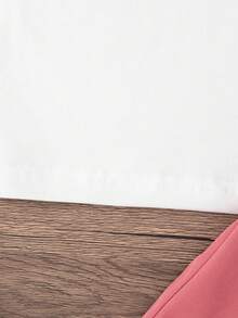 2 件女童休闲心形印花短袖 T 恤和长裤套装，常规款，夏季 - 西瓜粉 - 查看 6