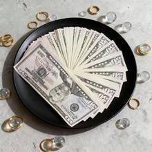 200pcs $50 Prop Fake Money, 15pcs $100 Mini Prop Fake Money, Suitable For Movie Props, Photography, Educational Games And Magic Shows - Multicolor - View 2