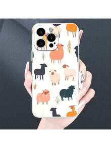One Sheep Hands Case Unit In White TPU For Models From 11 To 16 Pro MaxPlus, Guaranteed - Multicolor - View 5