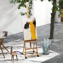 Vinsetto Easel, Artist Easel, Adjustable Height, 4 Wheels, Natural + Black On Site - 1 - View 8