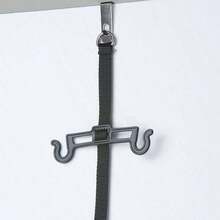 Flip Flop Rack Organizer Holds 9 Pairs Over Door Organizer Space Saving Shoe Rack Adjustable Hooks Organize Flip Flops, And Oofos Black - 最初的 - 查看 5