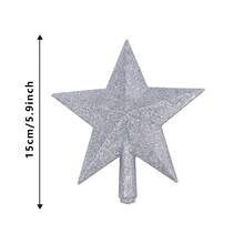4pcs Cute Christmas Tree Topper Star Ornaments, Colors: Pink, Gold, Silver, Red - Pink Christmas Tree Top Five-pointed Star - View 15