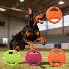 Indestructible Dog Flying Disc - An Interactive Toy For Training, Chewing, And Water Entertainment - Suitable For Outdoor Play,Dog Toy, Dog Training Ring, Suitable For Outdoor Use, Powerful And Durable For Dogs To Chew, Pet Picking Up Toys, Pet Floating Dog Ring, Suitable For Large And Medium-Sized Dog Training And Tooth Cleaning - Multicolor - View 12