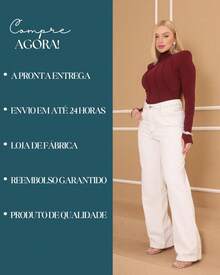 Women's Wide Leg Jeans, Marbled Pattern, Thick Premium Fabric, 100% Denim - Trắng Tắt - Xem 7