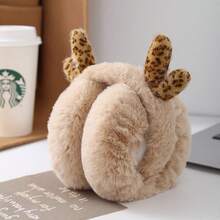 1 miếng bịt tai giữ ấm mùa đông, bịt tai chống đông hình gạc hươu cái, túi đựng tai bằng vải nhung dễ thương chống lạnh, bịt tai cho học sinh có thể gấp gọn - Nhiều màu - Xem 9