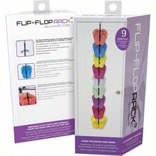 Flip Flop Rack Organizer Holds 9 Pairs Over Door Organizer Space Saving Shoe Rack Adjustable Hooks Organize Flip Flops, And Oofos Black - 最初的 - 查看 8