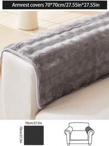 1件秋冬保暖加厚沙发垫套，现代简约防滑绒面沙发座垫保护套，防尘可水洗沙发套，浅灰色清新时尚，柔软不褪色，宠物友好，适用于L型沙发和1/2/3/4座沙发 - 淺灰色 - 查看 19