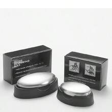 1个不锈钢皂，除臭家居用品，大号椭圆形金属除臭洗手皂