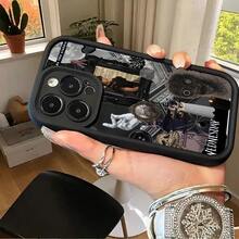 1 funda para móvil Wednesday-Addams-Diamond 2D, anti-caída compatible con iPhone 11, 12, 13, 14, 15 y 16 16PROMAX PLUS - diseño moderno y creativo, funda absorbente de impactos - Blanco - Ver 5