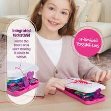 新款热门女孩友谊手链制作套装 - 女孩手工 - 手链制作器 - 适合8-12岁儿童的礼物 - 生日礼物创意套装玩具，适合8、9、10、11、12岁儿童。高品质，易于锻炼，促进健康成长，DIY工具，制作自己的手链，玩耍，培养想象力，促进社交发展。套装包含手链制作工具和各种配件。 - 彩色 - 查看 4