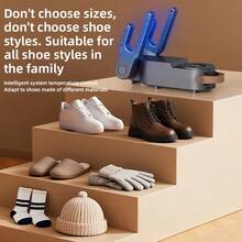 1pc [10-Minute Quick-Dry Shoe Dryer] Quick-Dry Shoe Dryer | Portable, Foldable, Boot Dryer,Electric Cloth Dryer,Heater For Room,Heater,10-Minute Wet Shoes Drying, Eliminates Bad Odor, Three-Dimensional Airflow | EU Plug,220V,All-Season Shoe Care, Modern Shoe Dryer, Compact Shoe Dryer - EU C Type Plug(220-240V) - View 9