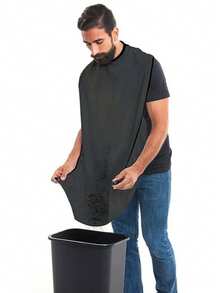 1pc Men's Shaving Cape With Beard And Shaving Appearance - Multicolor - View 2