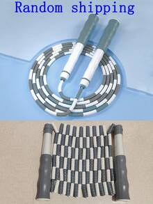 1pc Adjustable Bamboo Segment Jump Rope, Colorful Skipping Rope For Beginners, Fitness Exercise Speed Jumping Rope With Signature Space