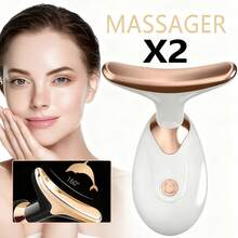 多功能面部按摩器，抗皱抗衰老颈部紧致仪，紧致面部塑形工具，男女皆宜 - 白色 - 查看 12