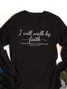 Cistian Faith Long Sve T-Shirt, Bible Verse Uni Shirt For Easter, Cistian Shirt, Faith Shirt, Religious Shirt, Gift For Easter - 款式7 - 查看 1