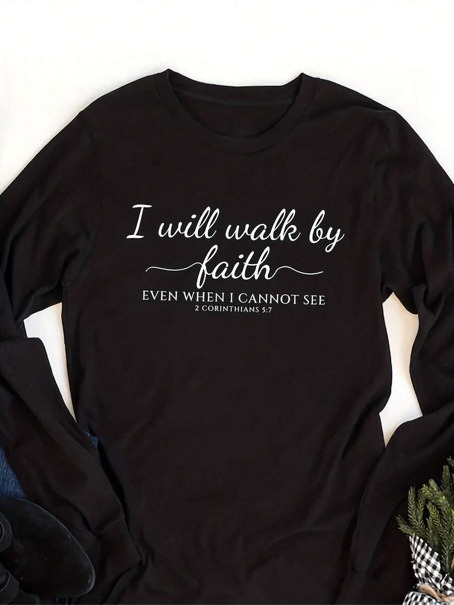 Cistian Faith Long Sve T-Shirt, Bible Verse Uni Shirt For Easter, Cistian Shirt, Faith Shirt, Religious Shirt, Gift For Easter - 款式7 - 查看 1