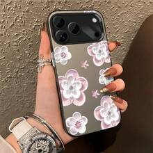 Funda Para IPhone 16/15/14/13/12/11/x/xr/plus, Y Compatible Con Galaxy S24/S25, Flores De Polvo Blanco, Anti-deslizante Delgada Y Ligera Protección De 360 Grados Mayor Calidad - Blanco - Ver 2