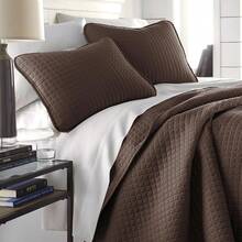 Full/Queen Quilt Bedding Set, Microfiber Quilts Queen Size, Coverlet, Stain & Pet Hair Resistant Bedding, Full Size Bedspread With 2 Pillow Shams, Bone, 2025 - 07 - 巧克力棕色 - 查看 9