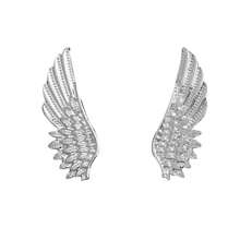2Pcs Vintage Angel Wings Brooch Pin Set, Gold Silver Wings Lapel Pin Suit Pin Wedding Party Jewelry For Women Men Birthday Gifts{Inchcolor_nameinch:InchSilver2Pcsinch} - 銀色2件 - 查看 1