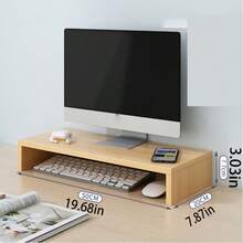 1pc Laptop Stand Desk Organizer Riser, Suitable For Bedroom, Gaming Room, Study, Office Workstation, Monitor Stand