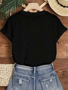 Camisa de banda fantasma verano - Negro - Ver 5