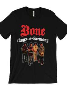 Bone Thugs N Harmony T-shirt - First Of Tha Month Crossroads 90s Hip Hop Rap, Retro Loose-Fit T-shirt - 6 atrás - Ver 7