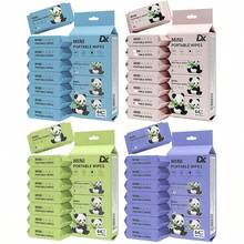 DX DINGXIAN 256 Pcs Mini Portable Wipes - Unscented Alcohol-Free All-Surface Cleaning Wipes For Face & Body, Travel-Sized Period Essentials & Travel Essentials, Ideal For Outdoor/Indoor Use, Panda Design | Multipurpose Cleaning Supplies & On-The-Go Care - 32 gói với 4 màu - Xem 1