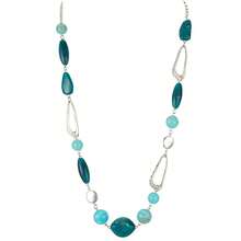 Noessla Layered Long Necklaces For Women Crystal Beaded Statement Necklace Sweater Silver Chain With Gifts Box Jewelry{Inchcolor_nameinch:Inch07-Seagreeninch} - 07-海綠 - 查看 1