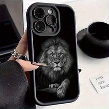 Lying Lion Gaozhu Mobile Phone Case Is Suitable For Apple 16Promax//16Plus/16/16Pro/15Promax/15Pro/15Plus/15/14/14Plus/14Pro/14Promax/13/13Pro/13Promax/12/12Pro/12Promax/11/11Pro/11Pro MaxSuitable For IPhone 17 Air - 黑色 - 查看 4