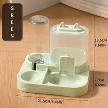 1 Set 2-In-1 Cat Feeding & Drinking Station, Cat Food & Water Bowls - Detachable & Washable Feeding & Drinking Station, Suitable For Kittens, No Electricity Needed, Easy To Clean - Multicolor - View 13