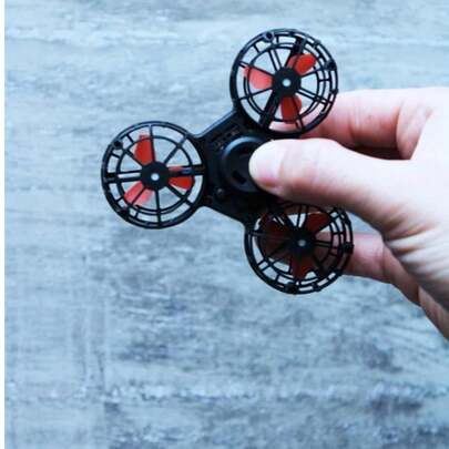 Spinner Volador con Luces LED Recargable – Juguete Giratorio Volador F1+ Antiestrés para Niños y Adultos