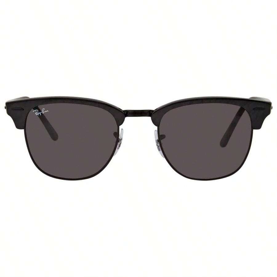 Ray-Ban Clubmaster Marble Dark Grey Square Unisex Sunglasses RB3016 1305B1 51 | | Men Sunglasses - 多 - 查看 1