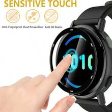 4片高清晰螢幕保護膜，適用於 Vivoactive5/Vivoactive6 Venue3 Venue3s Venu4 41mm/45mm，超清複合軟膜（非玻璃），曲面邊緣全覆蓋薄貼合，耐刮損，表面光滑觸控靈敏，適合戶外使用的智慧手錶膜 - 彩色 - 查看 8