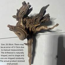 1 buc. Lemn plutitor mare, 25-30 cm, decor natural din lemn plutitor, coral, acvariu Aquascape, lemn plutitor - habitat realist pentru reptile și amfibieni cu ramuri cățărătoare, platformă pentru cuibărirea țestoaselor, decor pentru acvariu cu apă dulce sau sărată, aspect natural, lemn durabil, livrare aleatorie de decor pentru acvariu sud-american, rădăcini de bonsai, coarne de cerb, ramuri uscate de copac