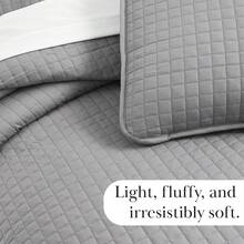Full/Queen Quilt Bedding Set, Microfiber Quilts Queen Size, Coverlet, Stain & Pet Hair Resistant Bedding, Full Size Bedspread With 2 Pillow Shams, Bone, 2025 - 11 - 灰色 - 查看 6